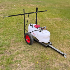 Crytec ATV Sprayer Trailer 60L Boom Quad Electric 12V Spot Crops Food Weeds