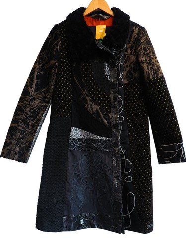 Desigual patchwork coat - desigual,