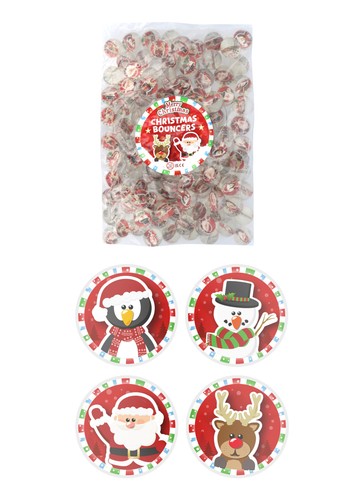Pack 100 christmas bouncy - of,