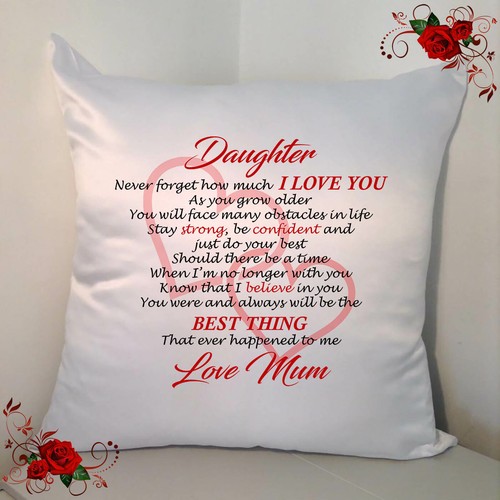 Personalised white cushion - white, 18"