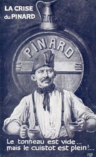 La Crise du Pinard,The Barrel is empty but the cook is not,Posted 1918     B703