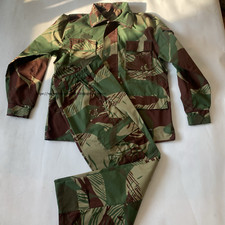 Cotton Rhodesia Camo Set Tactical Training Uniform Long Sleeve Shirt Pants Set
