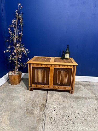 Vintage oak coffer blanket - oak,