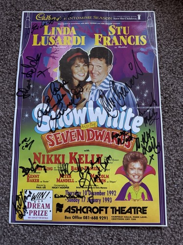Snow white pantomime poster - snow,