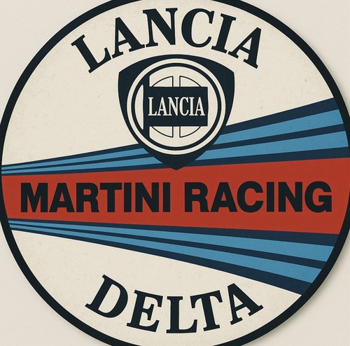 Retro style lancia delta - retro,