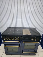 RANGEMASTER LEISURE 110 CM DUAL FUEL IN BLUE AND GOLD. Ref:I71