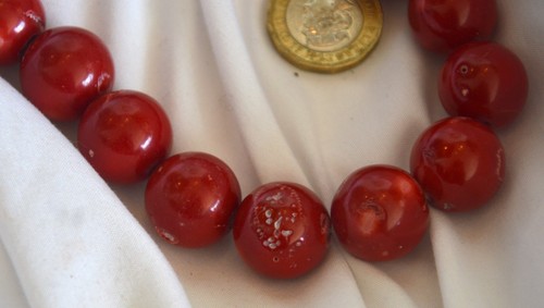 Red natural vintage coral - natural,