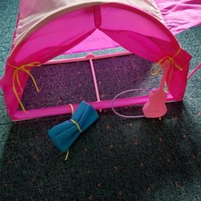 Barbie Vintage Camping Tent Playset with Accessories 1990s