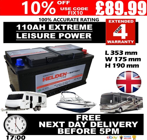 12v 110ah leisure battery - 12v,