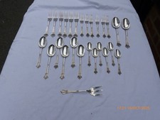 27 PIECE SILVER PLATE ALBANY PATTERN CUTLERY SET