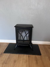 Electric Fire and Slate Hearth