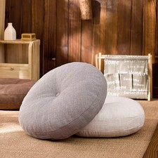 Round Chair Seat Pad Cushions 40CM Floor Mat Tatami Futon Bolster Indoor Outdoor