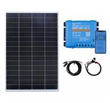 250w Solar Panel Kit Victron MPPT Controller Battery Cables Motorhome, Caravan