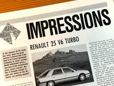 RENAULT 25 V6 TURBO 1980s