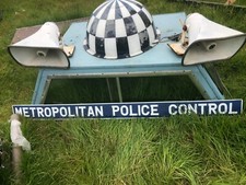 Police Transit Roof Box, Pressed Steel Sign and Flashing Dome and Tannoy Spkrs