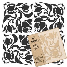 ART NOUVEAU FLOWER #4 Tile