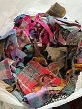 Harris Tweed Scraps & labels 1kg