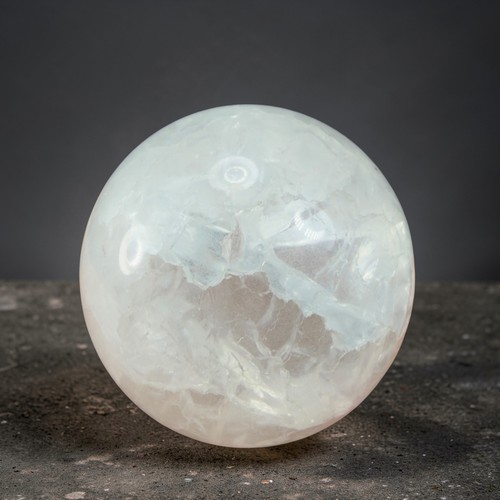 Clear quartz crystal sphere - clear,