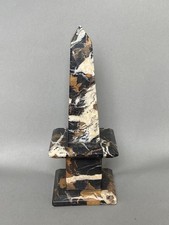 Tall SOLID MARBLE OBELISK  -  H 24cm/ 9.5"   Weight 1.4Kg