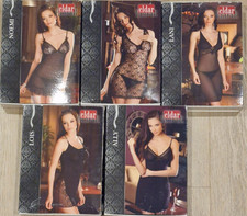 Negligee thong set black 2pc - &,