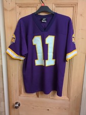 Dante Culpepper Minnesota Vikings Jersey #11 Logo Athletic Size Large P2P 23