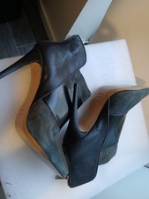 NICOLE FARHI GREY/BLACK  ANKLE