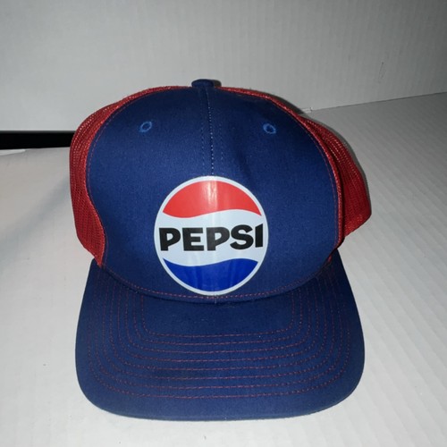 Pepsi blue red trucker hat - blue,