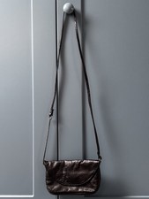Topshop small black leather