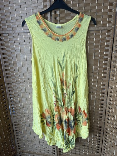 Ladies yellow sleeveless - ladies,