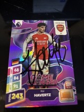 MATCH ATTAX 2025 KAI HAVERTZ ARSENAL SIGNED.