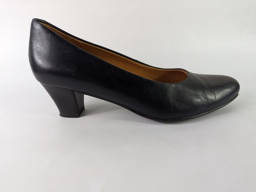 Caprice black leather mid - leather,