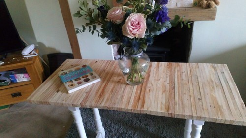Table painted soft white - table,