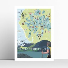 ILLUSTRATED MAP LAKE DISTRICT