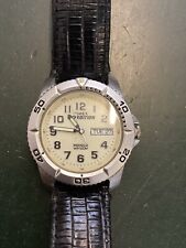 Men Timex Expedition Indiglo WR100M With Leather Strap Watch (pre-owned)