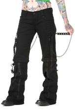 Womens Black Chain Gothic Punk