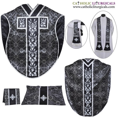 Metallic black chasuble - chasuble, st