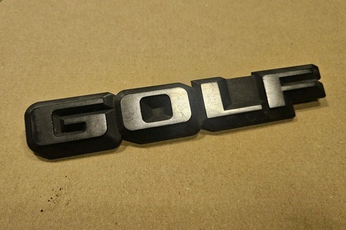 Golf mk2 rear - script, badge