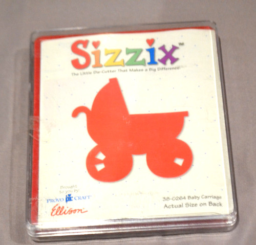 Sizzix large die - baby, carriage