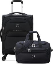 DELSEY PARIS Sky Max 2.0 Softside 2-Pc Set, Black 2-Piece Set (21"/Duffle)
