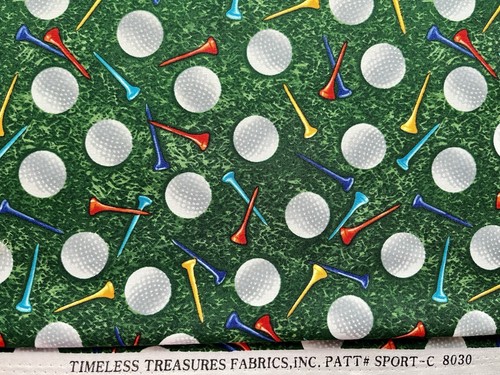 Golf themed fabric timeless - golf,