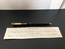 Vintage Parker Matte Black GT Mechanical Pencil