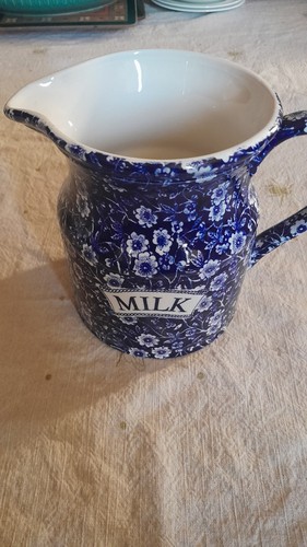 Burleigh pottery blue calico - burleigh,