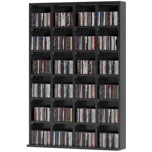Homcom dvd media - cd, storage