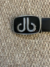 Druh Men's Golf Belt Leather White/Ivory/Silver Size 30"-36" Waist