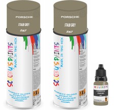 For Porsche Spray Paint Aerosol Staub Grey Z67 Direct Gloss Shine No Lacquer