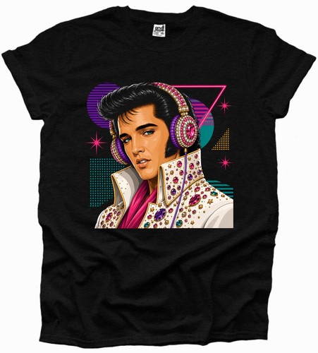 Elvis wearing headphones music - elvis,