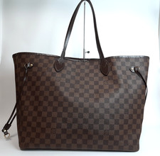 LOUIS VUITTON Damier Ebene Neverfull GM Tote Bag N51106 LV FL2160