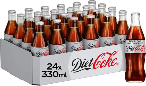 Diet coke 330ml glass - diet,