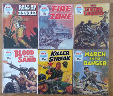 Six War Picture Library comics