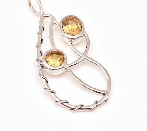 Citrine pendant 925 - 925, sterling